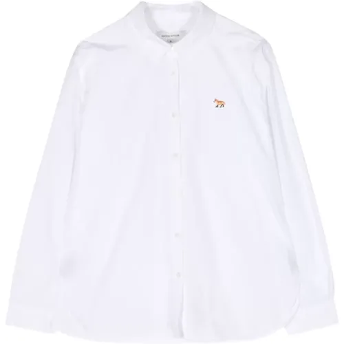 Baby Fox Cotton Shirt , female, Sizes: 2XS, S, XS - Maison Kitsuné - Modalova