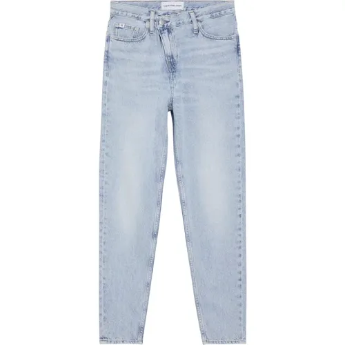 Blaue Mom Jeans für Frauen , Damen, Größe: W29 - Calvin Klein - Modalova