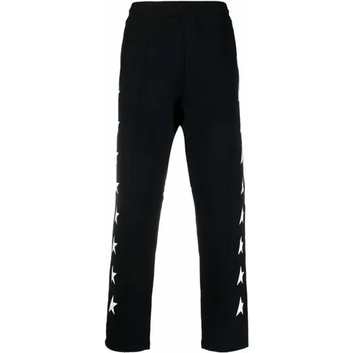 Star Patterned Casual Pants , male, Sizes: L - Golden Goose - Modalova