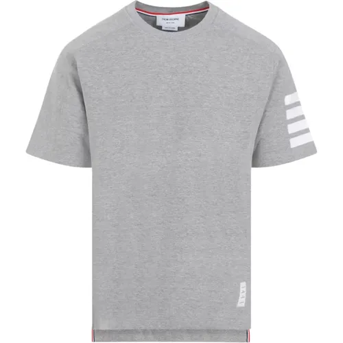 Grey Ss24 Cotton T-shirt , male, Sizes: 2XL - Thom Browne - Modalova