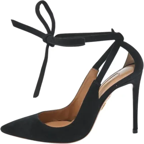 Pre-owned Suede heels , female, Sizes: 2 1/2 UK - Aquazzura Pre-owned - Modalova