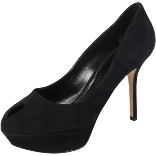 Pre-owned Pumps, female, , Size: 8 1/2 US Pre-owned Suede heels - Sergio Rossi Pre-owned - Modalova