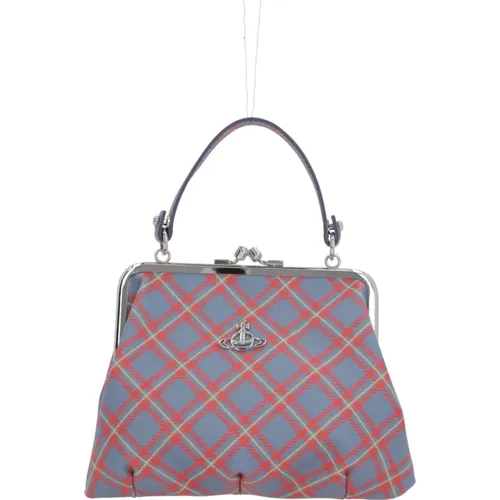 Handbags, female, , Size: ONE SIZE Tartan Eco-leather Handbag with Chain Strap - Vivienne Westwood - Modalova