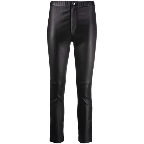 High-waist leather trousers , female, Sizes: 2XS - Isabel marant - Modalova