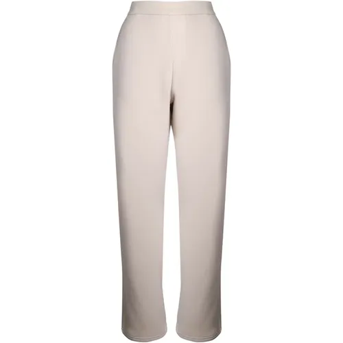 Casual Jersey Trousers Sand Color , female, Sizes: S, M - Max Mara - Modalova