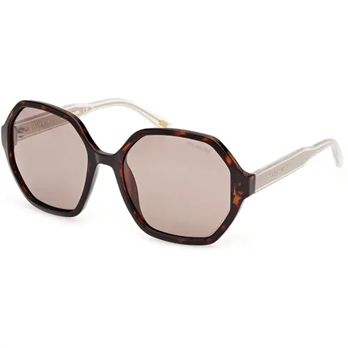 Polarized Sunglasses Havana Lens , female, Sizes: 57 MM - Skechers - Modalova