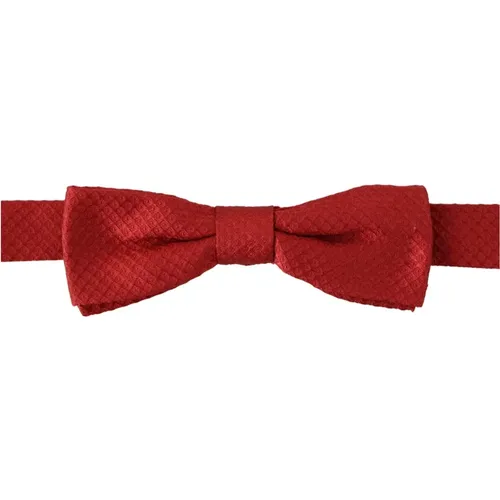 Bowties, male, , Size: ONE SIZE Silk Bow Tie - Dolce & Gabbana - Modalova