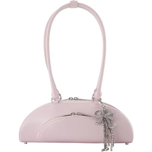 Shoulder Bags, female, , Size: ONE SIZE Curved Charm Shoulder Bag in - Self Portrait - Modalova