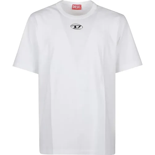 Weiße T-Just-Od T-Shirt , Herren, Größe: S - Diesel - Modalova