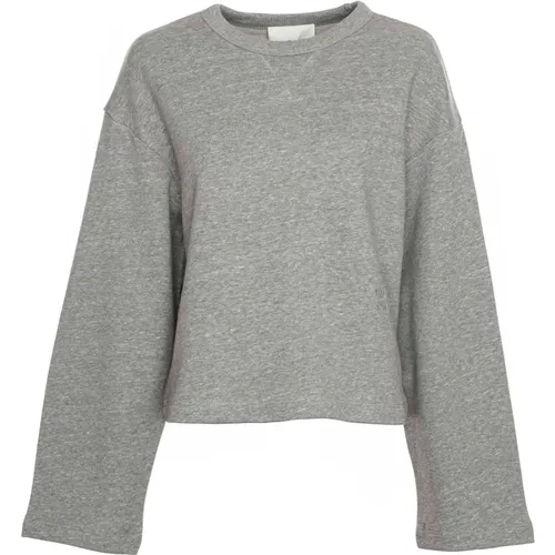 A-Linie Sweatshirt mit weiten Ärmeln , Damen, Größe: L - closed - Modalova