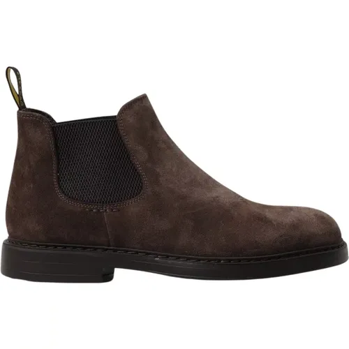 Chelsea Boots, male, , Size: 8 1/2 US Suede Polacchino Shoes - Doucal's - Modalova