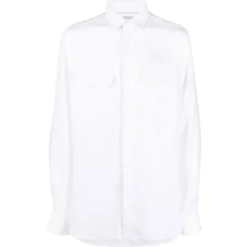 Weiße Hemden für Männer - BRUNELLO CUCINELLI - Modalova