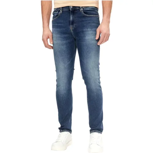 Dark Skinny Jeans , male, Sizes: W34 - Calvin Klein - Modalova