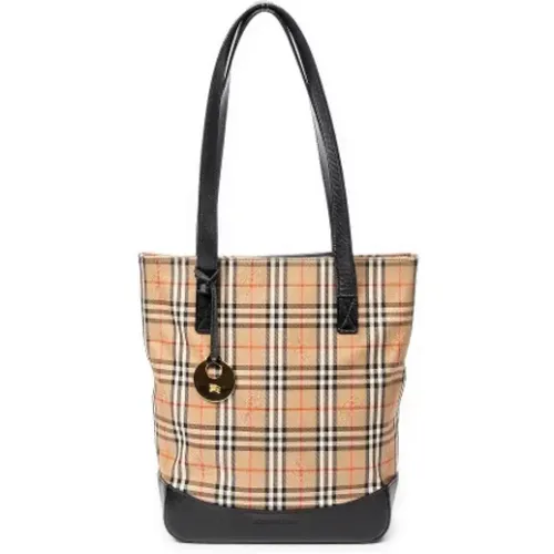 Pre-owned Tote Bags, female, , Size: ONE SIZE Pre-owned Canvas shoulder-bags - Burberry Vintage - Modalova