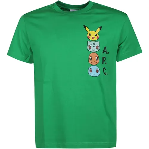 Pokémon Cotton T-shirt , male, Sizes: M, L, S - A.p.c. - Modalova