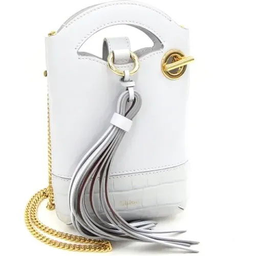 Pre-owned Bucket Bags, female, , Size: ONE SIZE Pre-owned Leather shoulder-bags - Chloé Pre-owned - Modalova