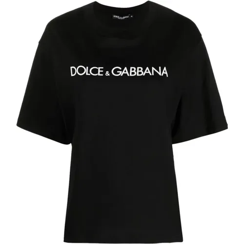 Casual Cotton T-Shirt , female, Sizes: S, M, XS - Dolce & Gabbana - Modalova