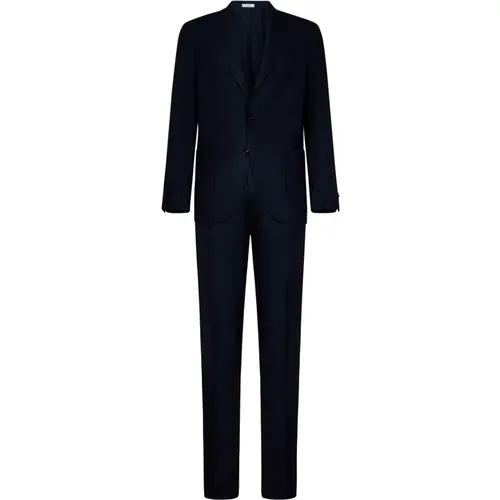 Single Breasted Suits, male, , Size: 2XL Midnight Wool Suit - Boglioli - Modalova