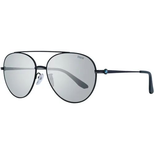 Schwarze Herren Aviator Sonnenbrille - BMW - Modalova