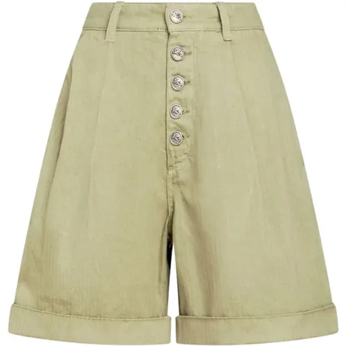 Stylish Olive Summer Shorts , female, Sizes: M - ETRO - Modalova