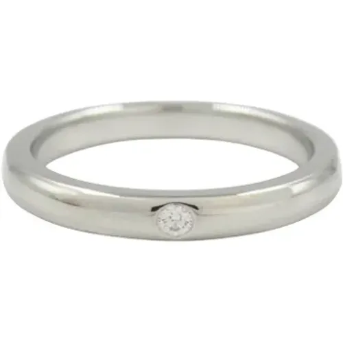 Pre-owned Jewellery, female, , Size: ONE SIZE Pre-owned Platinum rings - Tiffany & Co. Pre-owned - Modalova