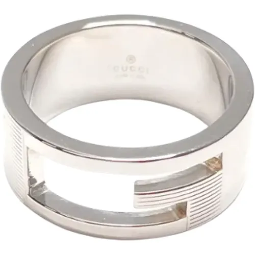 Pre-owned Silver rings , female, Sizes: ONE SIZE - Gucci Vintage - Modalova