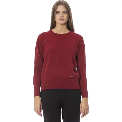 Luxuriöser Wool-Cashmere Crew Neck Pullover , Damen, Größe: S - Baldinini - Modalova