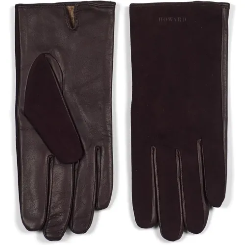 Gloves, male, , Size: 8 1/2 IN Dark Brown Leather Gloves for Women - Howard London - Modalova