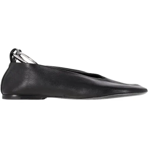 Pre-owned Leather flats , female, Sizes: 4 UK - Jil Sander Pre-owned - Modalova