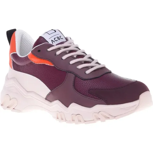 Trainers in burgundy eco-leather , Damen, Größe: 39 EU - Baldinini - Modalova