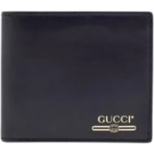 Classic Leather Wallet , male, Sizes: ONE SIZE - Gucci - Modalova
