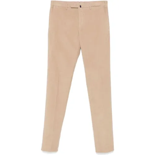 Chinos, male, , Size: L Corduroy Logo Pants - Incotex - Modalova