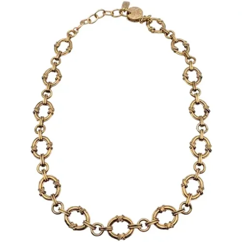 Pre-owned Jewellery, female, , Size: ONE SIZE Pre-owned Metal necklaces - Yves Saint Laurent Vintage - Modalova