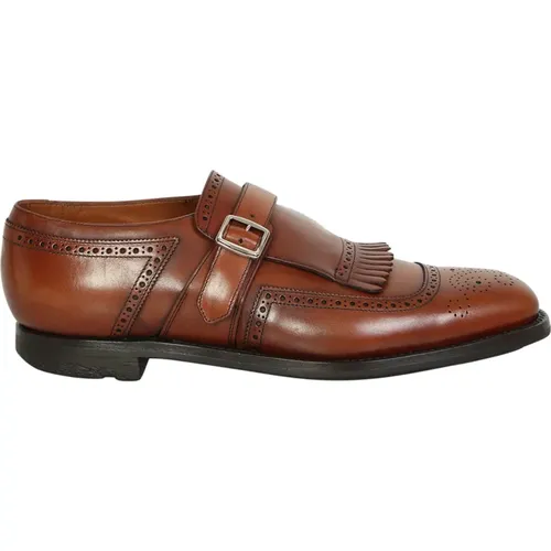 Shanghai Fringe Monk Strap Shoes , male, Sizes: 8 1/2 UK - Church's - Modalova