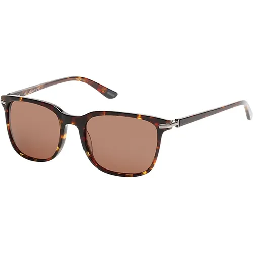 Stylish Sunglasses Havana Frame , male, Sizes: 55 MM - Gant - Modalova