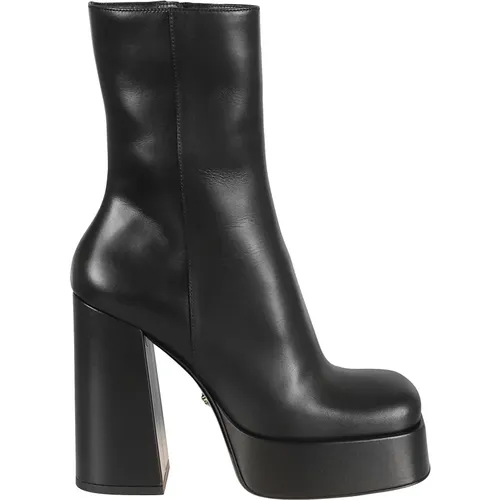 Gold Ankle Boots , female, Sizes: 6 UK, 7 UK, 5 UK, 8 UK, 4 1/2 UK - Versace - Modalova