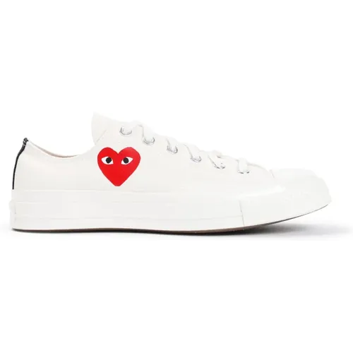 Sneakers, female, , Size: 13 US Red Heart Low Top Sneakers - Comme des Garçons Play - Modalova