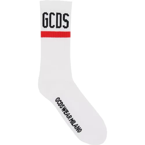 Striped Cotton Sports Socks , male, Sizes: ONE SIZE - Gcds - Modalova