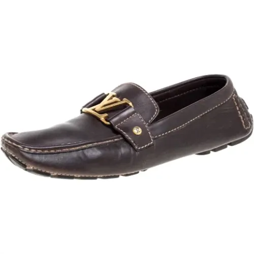 Pre-owned Flats, male, , Size: 8 1/2 US Pre-owned Leather flats - Louis Vuitton Vintage - Modalova