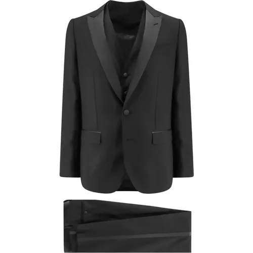 Single Breasted Suits, male, , Size: 2XL Peak Lapel Blazer Suit - Dolce & Gabbana - Modalova