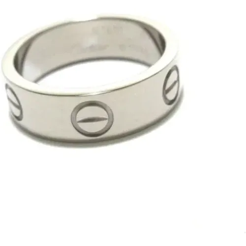 Pre-owned Silver rings , female, Sizes: ONE SIZE - Cartier Vintage - Modalova