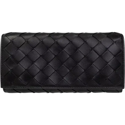 Leather wallet , female, Sizes: ONE SIZE - Bottega Veneta - Modalova