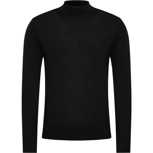 Schwarzer Merinowollpullover , Herren, Größe: M - Calvin Klein - Modalova