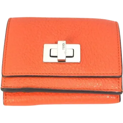 Pre-owned Wallets, female, , Size: ONE SIZE Pre-owned Leather wallets - Fendi Vintage - Modalova