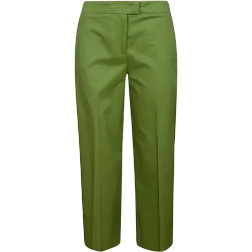 Grüne Baumwoll Colette Hose , Damen, Größe: 2XS - PT Torino - Modalova