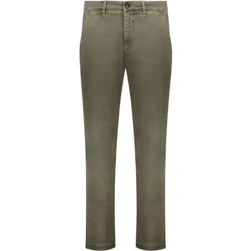 Chinos, male, , Size: M Slim-fit Trousers - Moorer - Modalova