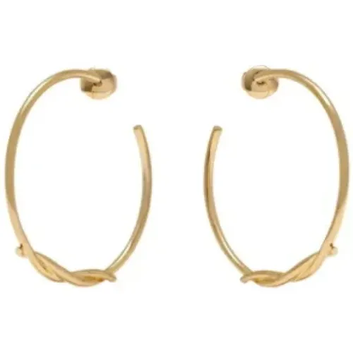 Pre-owned Jewellery, female, , Size: ONE SIZE Pre-owned Gold earrings - Cartier Vintage - Modalova