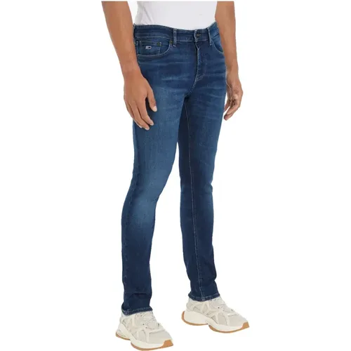 Skinny Jeans, male, , Size: W32 Slim Scanton Jeans - Tommy Jeans - Modalova