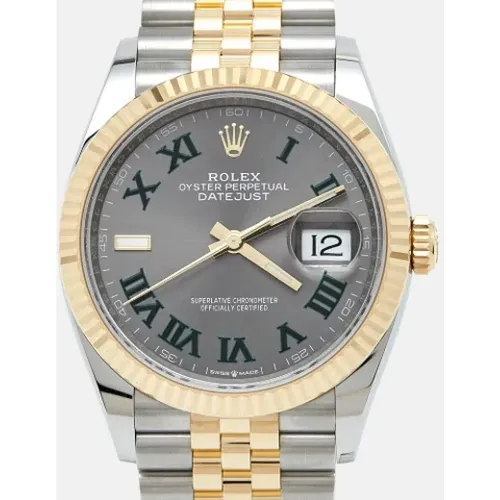 Pre-owned Fabric watches , male, Sizes: ONE SIZE - Rolex Vintage - Modalova