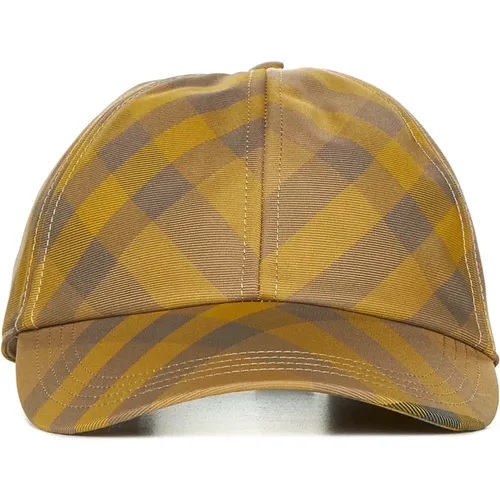 Check Pattern Panelled Hats , male, Sizes: L, M - Burberry - Modalova